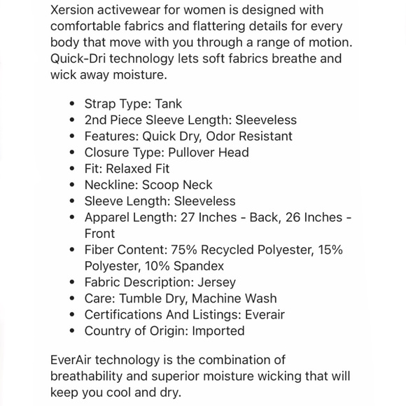 Xersion Women’s Blush Pink Active Scoop Neck Sleeveless Tank Top Size M L XL - Picture 2 of 6